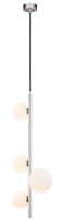 Moderne Pendelleuchte Nickel Glas G9 L:25,5 cm stilvoll