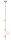 Moderne Pendelleuchte Nickel Glas G9 L:25,5 cm stilvoll