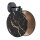 Wandleuchte Marmor Optik Ø 20 cm rund Schwarz Gold E27