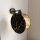 Wandleuchte Marmor Optik Ø 20 cm rund Schwarz Gold E27