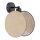 Wandlampe Stoff Metall Ø 20 cm rund Schwarz Beige E27 THAIS