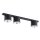 Deckenlampe Metall 70 cm lang Schwarz 3-flammig GU10 AR111