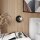 Wandlampe Rauchglas Metall Ø 20 cm rund E14 Kugel Schirm