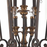 Kronleuchter GOTICA 4 Bronze 6-flmg Rustikal Lampe