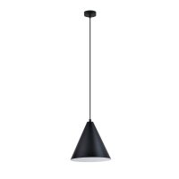 H&auml;ngeleuchte Metall Schwarz Wei&szlig; B: 24 cm H: max. 100 cm E27