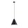 Hängeleuchte Metall Schwarz Weiß B: 24 cm H: max. 100 cm E27