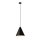 Pendelleuchte Schwarz Gold L: 24 cm E27 Metall verstellbar