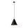 Pendelleuchte Schwarz Gold L: 24 cm E27 Metall verstellbar