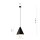 Pendelleuchte Schwarz Gold L: 24 cm E27 Metall verstellbar