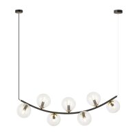 Hängelampe Glas Metall L: 95 cm H: max. 100 cm 7x E14