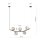 Pendelleuchte Rauchglas Metall B: 80 cm H: max. 1 m 5x E14