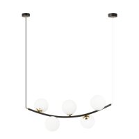 Hängelampe Metall Glas B: 80 cm H: max. 100 cm E14...