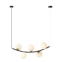 Hängelampe Metall Glas B: 80 cm H: max. 100 cm E14...