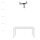 Deckenlampe Rauchglas Metall 63 cm lang E14 4-flammig