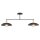 Deckenleuchte Metall 100 cm lang Schwarz Gold E27 2-flammig