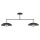 Deckenleuchte Metall 100 cm lang Schwarz Gold E27 2-flammig