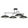 Deckenlampe groß 100 cm lang in Schwarz Gold 4x E27 Metall