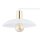 Deckenlampe Metall Weiß Gold 100 cm lang E27 2-flammig
