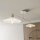 Deckenlampe Metall Weiß Gold 100 cm lang E27 2-flammig