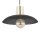 Hängeleuchte Metall Ø 30 cm H: max. 100 cm Schwarz Gold E27