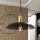 Hängeleuchte Metall Ø 30 cm H: max. 100 cm Schwarz Gold E27