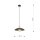 Hängeleuchte Metall Ø 30 cm H: max. 100 cm Schwarz Gold E27