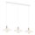 Pendelleuchte Metall L: 90 cm E27 Weiß Gold 3-flammig E27