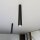 Aufputz Deckenlampe Metall H: 45 cm D: 6 cm Schwarz GU10
