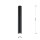 Aufputz Deckenlampe Metall H: 45 cm D: 6 cm Schwarz GU10
