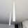 Deckenspot Metall XXL 80 cm hoch B: 6 cm Aufputz Weiß GU10