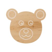 Wandleuchte Kinder mit Schalter Stecker Bär Holz...