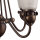 Kronleuchter Bronze Beige 6-flammig B:66 cm E27 Glas