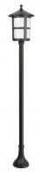 Rustikale Außenlampe KINGFISHER Aluminium Schwarz