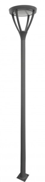 LED Wegeleuchte Anthrazit 3,2 m hoch rund IP65