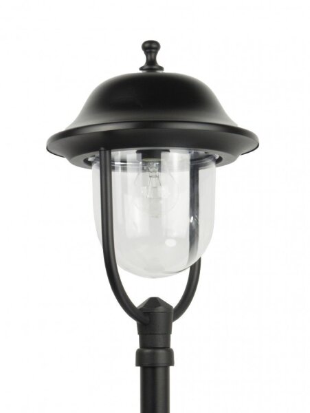 Wegeleuchte 167cm Rustikal E27 IP43 Schwarz
