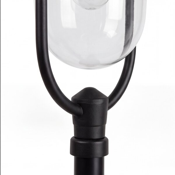 Wegeleuchte 167cm Rustikal E27 IP43 Schwarz