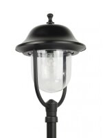 Wegeleuchte 167cm Rustikal E27 IP43 Schwarz