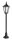 Schwarze Wegeleuchte 114cm Rustikal Aluminium Glas
