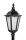 Schwarze Wegeleuchte 114cm Rustikal Aluminium Glas