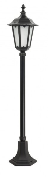 Rustikale Wegeleuchte DILSEN Schwarz 106cm IP43