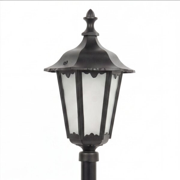 Rustikale Wegeleuchte DILSEN Schwarz 106cm IP43