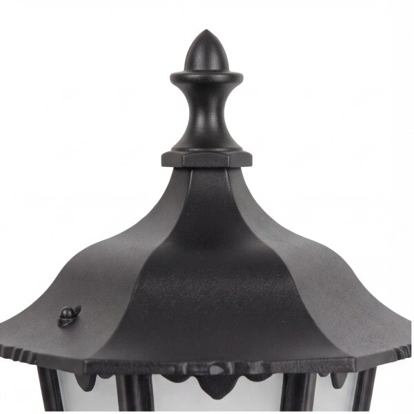 Rustikale Wegeleuchte DILSEN Schwarz 106cm IP43