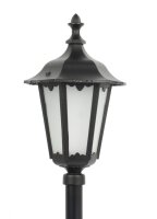 Rustikale Wegeleuchte DILSEN Schwarz 106cm IP43