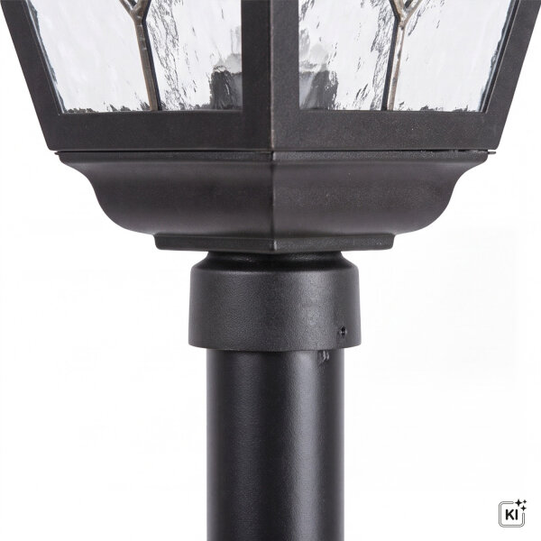 Rustikale Wegeleuchte 160cm IP43 Aluminium Glas