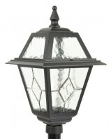Rustikale Wegeleuchte 160cm IP43 Aluminium Glas