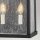 Außenleuchte Wand Vintage H: 44 cm IP44 Schwarz antik 2x E14