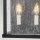 Außenleuchte Wand Vintage H: 44 cm IP44 Schwarz antik 2x E14