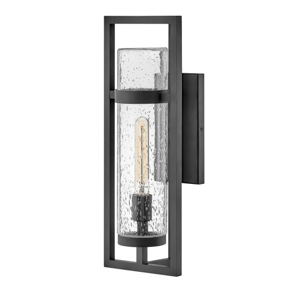 Außenleuchte Wand IP44 H: 51 cm E27 Schwarz Vintage