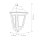 Wandlampe außen Rustikal E27 IP44 Aluminium in Bronze GRACIE