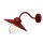 Wand Außenleuchte Edelstahl Glas E27 IP44 Maritim Rot